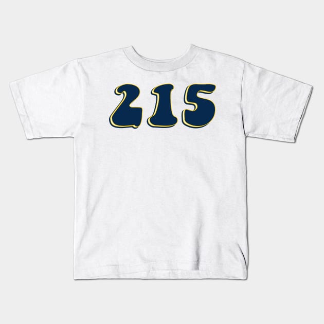 215 Drexel Sticker Kids T-Shirt by AashviPatel